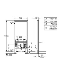 Grohe Rapid Sl Bide için Gömme Rezervuar - 38553001 - 2
