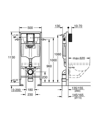 Grohe Rapid Sl Gömme Rezervuar - 38528001 - 2