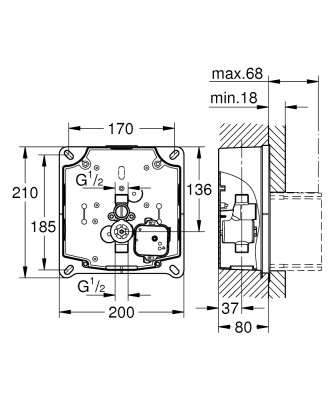 Grohe Rapido U - 37338000 - 2
