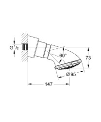 Grohe Relaxa 5 Fonksıyonlu Dus Baslıgı - 27062000 - 2