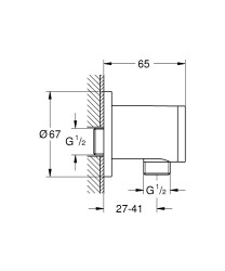 Grohe Relexa Duş Çıkış Dirseği - 28671001 - 2