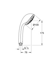 Grohe Relexa Five El Duşu - 28796000 - 2