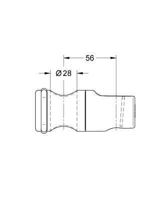 Grohe Relexa Plus metal kollu hareketli kayar parça - 12435000 - 2