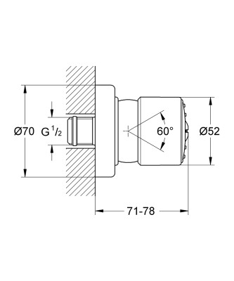 Grohe Relexa Yan duş - 28198000 - 2