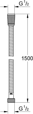 Grohe Rotaflex Duş Hortumu - 28409000 - 2