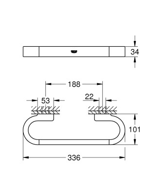 Grohe Selection Banyo tutamağı - 41064000 - 2