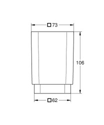 Grohe Selection Cube Fırçalık - 40783000 - 2