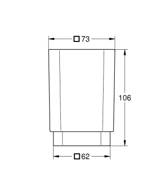 Grohe Selection Cube Fırçalık - 40783000 - 2