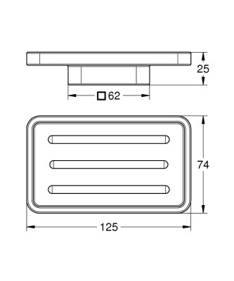 Grohe Selectıon Cube Sabunluk - 40806000 - 2