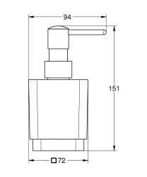 Grohe Selection Cube Sıvı Sabunluk - 40805000 - 2