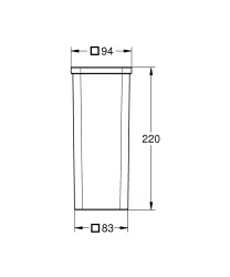 Grohe Selection Cube Yedek cam - 40867000 - 2