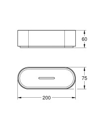 Grohe Selection Duş rafı, tutacak hariç - 41037000 - 2