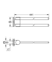 Grohe Selection Havlu tutacağı, dönebilir - 41063DA0 - 2