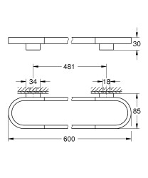 Grohe Selection Havluluk - 41056GL0 - 2