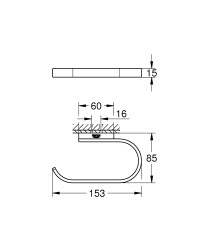 Grohe Selection Tuvalet kağıtlığı - 41068GL0 - 2