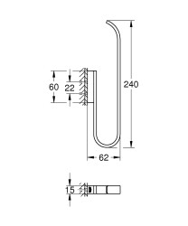 Grohe Selection Yedek tuvalet kağıdı tutacağı - 41067GL0 - 2