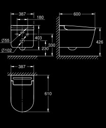 Grohe Sensia Akıllı klozet sistemi - 36507SH0 - 2
