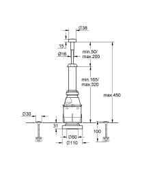 Grohe Servo boşaltma valfi - 37088PI0 - 2