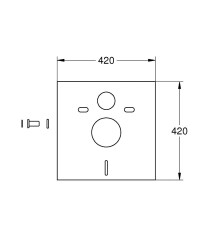 Grohe Ses koruyucu için set - 37131000 - 2