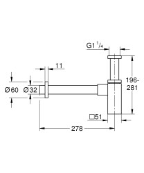 Grohe Sifon - 40564DC0 - 2