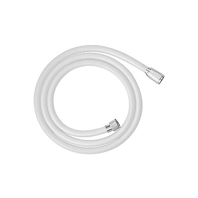Grohe Silverflex TwistStop Beyaz Duş Hortumu, 150 cm, Krom Uçlu - 107061LS00 - 1
