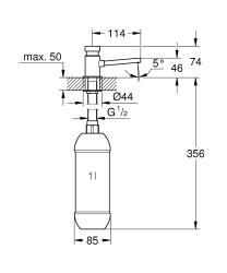 Grohe Sıvı Sabunluk - 36194000 - 2