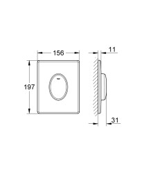 Grohe Skate Air Kumanda paneli - 38564SH0 - 2