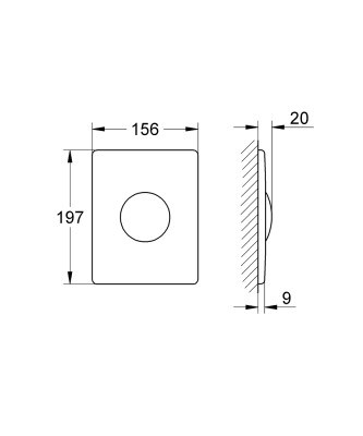Grohe Skate Kumanda Paneli Paslanmaz Çelik - 38445SD0 - 2