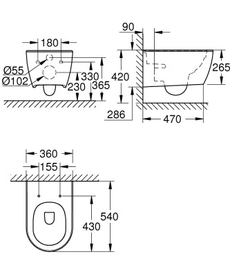Grohe Sleeve - 3957100H - 2