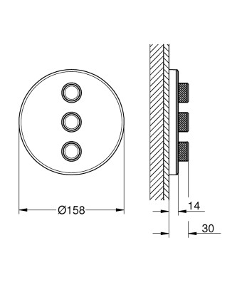 Grohe SmartControl Ankastre Termostatik Duş Bataryası - 29152LS0 - 2