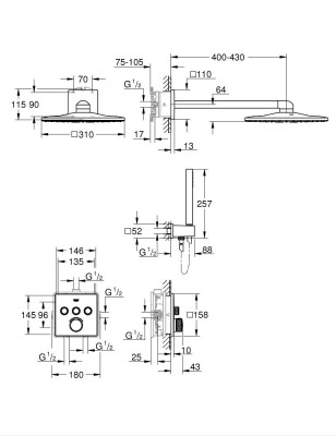 Grohe SmartControl Duş seti - 34712000 - 2