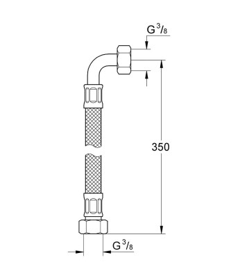 Grohe Spiral Bağlantı Hortumu - 45704000 - 2