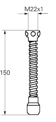 Grohe Spiral boru çıkışı M 22x1 - 13911000 - 2