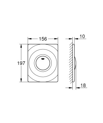 Grohe Surf Kumanda paneli - 37063SH0 - 2