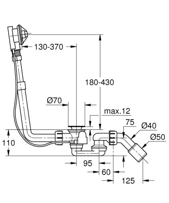 Grohe Talento Küvet Tropleni - 28943000 - 2