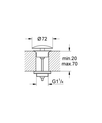 Grohe Tapa takımı 1 1/4