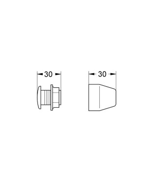 Grohe Tapaverozet kapak - 37125000 - 2