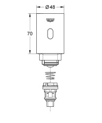 Grohe Tectron retro-fit ünite ½