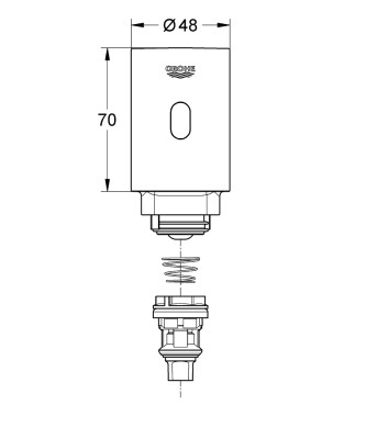 Grohe Tectron retro-fit ünite ½