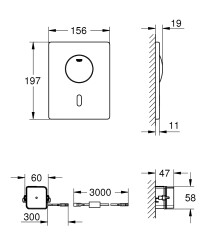 Grohe Tectron Skate Fotoselli Kumanda Paneli - 37419000 - 2