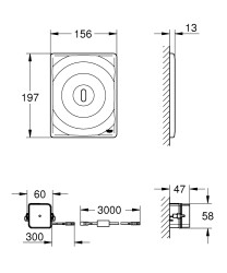 Grohe Tectron Surf Fotoselli kumanda paneli - 38699001 - 2