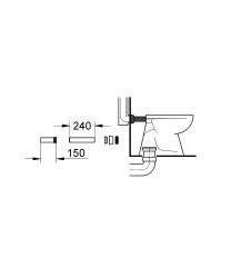 Grohe Temiz su bağlantısı - 37102SH0 - 2