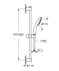 Grohe Tempesta 110 Duş Seti (Rain) - 27924003 - 2