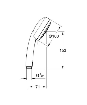 Grohe Tempesta Cosmopolitan 100 El Duşu - 27575002 - 2