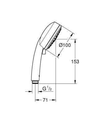 Grohe Tempesta Cosmopolitan El Duşu 3 Akışlı - 27574002 - 2