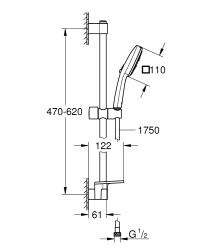 Grohe Tempesta Cube 110 Duş Seti - 27576003 - 2