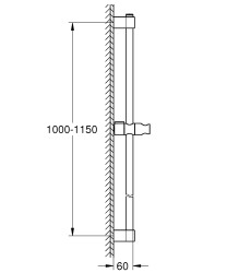 Grohe Tempesta Duş sürgüsü, 1150 mm - 26971001 - 2