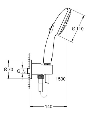 Grohe Tempesta El Duşu Seti - 26406003 - 2