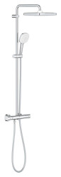 Grohe Tempesta System 250 Cube Duvara monte termostatik bataryalı duş sistemi - 26689001 - Grohe