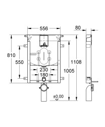Grohe Uniset 8 cm Gömme Rezervuar - 38729000 - 2